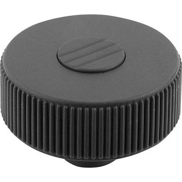 Knurled Wheels components in steel, with bushing, Style H, metric, Kipp, Mfr#: K0260.4106